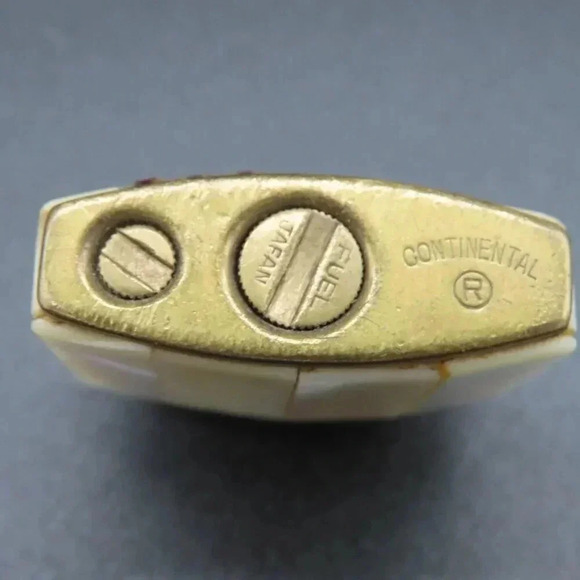 Vintage Continental Lady's Lighter Shell Rhinestone 40s 50s 60s - Picture 6 of 6